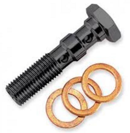 Goodridge - Goodridge Ebony 3/8in.-24 Double Banjo Bolt - P773-03BK
