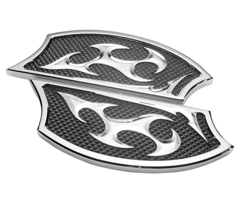 Precision Billet - Precision Billet Aces Wild Passenger Billet Floorboards - Chrome - ACE-420-ALL-CHR