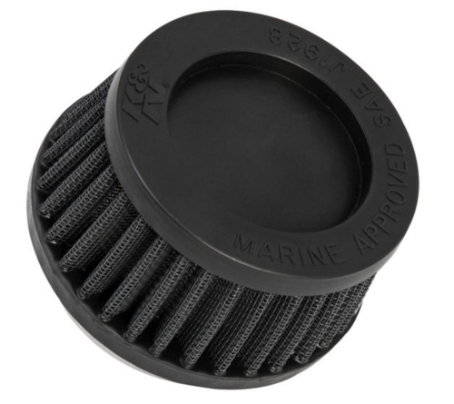 K&N Engineering - K&N Engineering Racing Flame Arrestor - Single Flange - Black - 59-2046