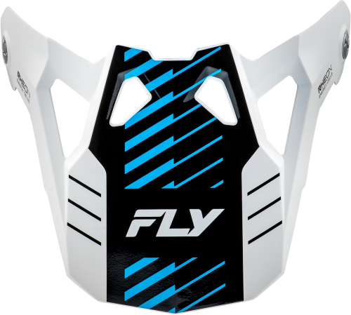 Fly Racing - Fly Racing Visor for Fly Formula CP Slice Helmet - White/Red/Cyan - Md-2XL - 73-0061