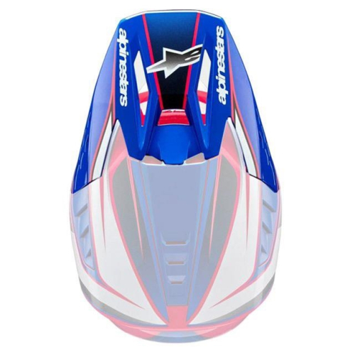 Alpinestars - Alpinestars Visor for S-M5 Sail Helmet - White/Diva Pink/Enamel Blue - 8986723-2387-OS