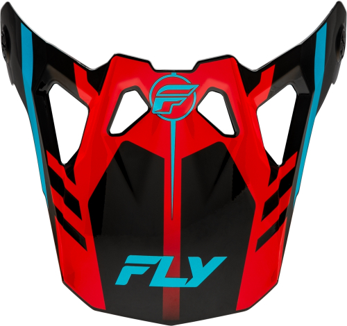 Fly Racing - Fly Racing Visor for Formula CP Krypton Helmets - Red/Black/Blue - XL/2XL - 73-0043