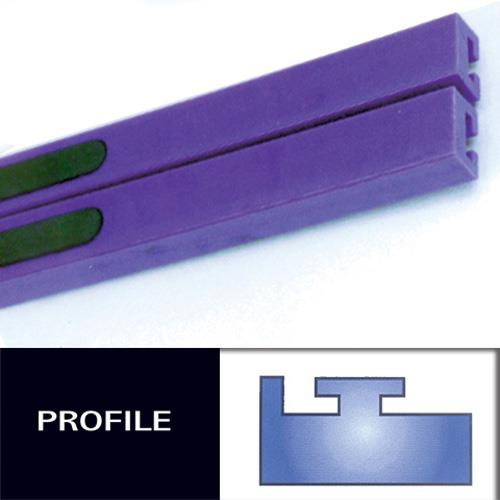 Hiperfax - Hiperfax Profile #11 Teflon Slides - 49-1/2in. - Purple - 27
