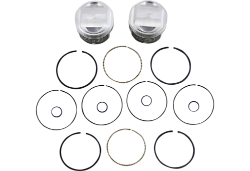 KB Performance - KB Performance Cast Piston Kit (88ci., Flat Top) - .010in. Oversize to 3.760in., 8.8:1 Compression - KB425C.010