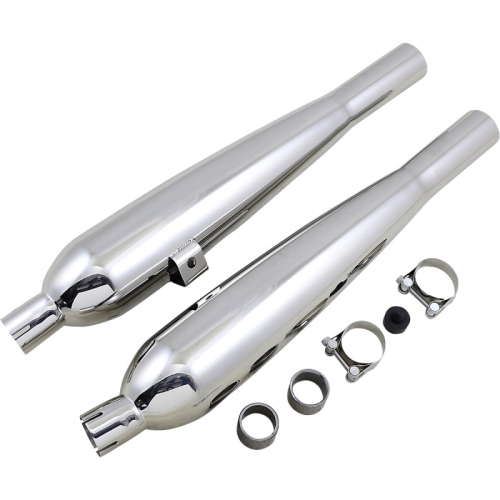 British Customs - British Customs Sleeper Pro Muffler for Triumph - Polished - BC902-120-V2-P