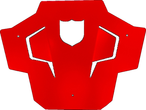 Pro Armor - Pro Armor Rear Sport Bumper Skid Plate - Red - P199P367RD