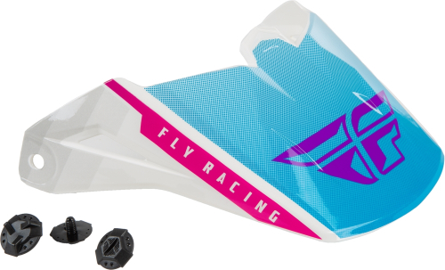 Fly Racing - Fly Racing Visor for Kinetic Drift Helmets - Pink/White/Blue - F73-88205