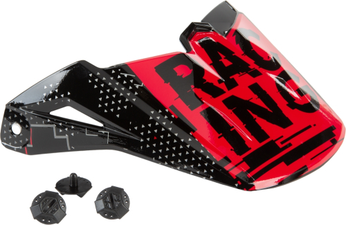 Fly Racing - Fly Racing Visor for Kinetic Scan Helmets - Black/Red - F73-88211