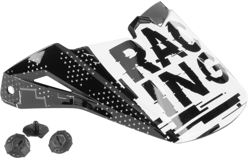 Fly Racing - Fly Racing Visor for Kinetic Scan Helmets - Black/White - F73-88212