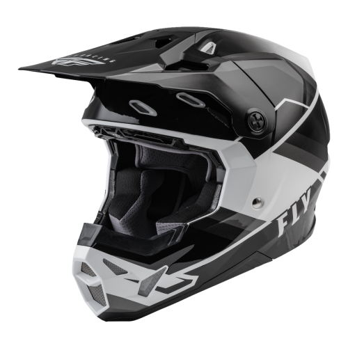 Fly Racing - Fly Racing Visor for Formula CP Helmets - XL/2XL - Rush Grey/Black/White - 73-87304L