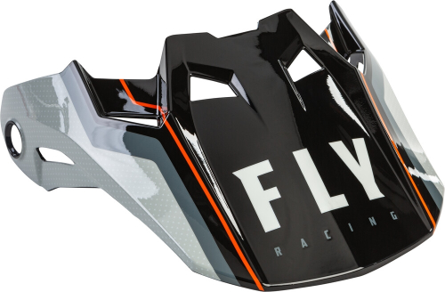 Fly Racing - Fly Racing Visor for Formula Helmets - Axon Black/Gray/Orange - YL to Sm - 73-4727S