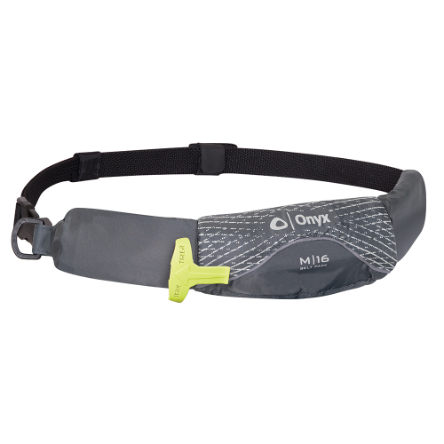Onyx Outdoor - Onyx M-16 Manual Inflatable Belt Pack (PFD) - Grey