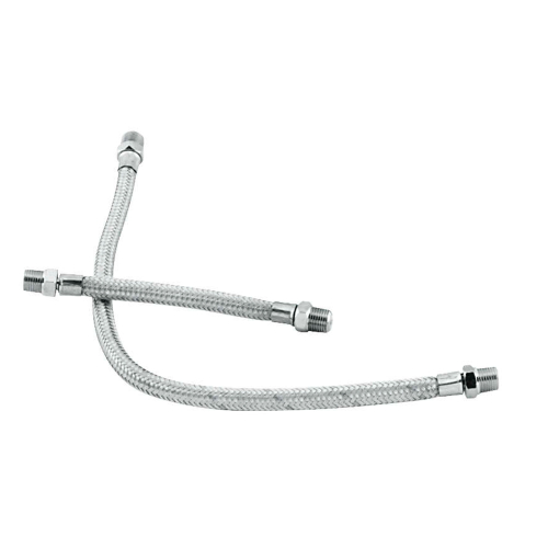 Bikers Choice - Bikers Choice Braided Steel Rocker Box Oil Line Sets - 493390