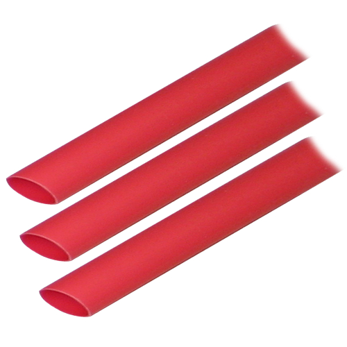 Ancor - Ancor Adhesive Lined Heat Shrink Tubing (ALT) - 1/2" x 3" - 3-Pack - Red