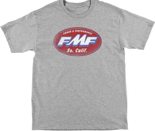 FMF Racing - FMF Racing Greased T-Shirt - SP21118904-HGR-L - Gray - Large