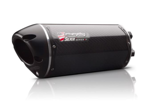 Two Brothers Racing - Two Brothers Racing M-2 Silver Series V.A.L.E. Slip-On (Low Mount) - Carbon Fiber - 005-2990405V-S