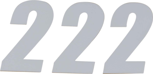 DCOR - DCOR Individual Numbers 6in. - No.2 - White - 45-16-2