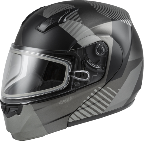 G-Max - G-Max MD-04S Reserve Helmet - M2043579 - Matte Dark Silver/Black - 3XL
