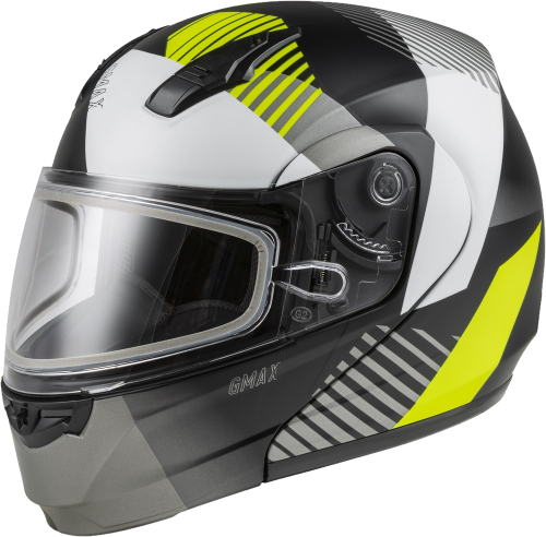 G-Max - G-Max MD-04S Reserve Helmet - M2043747 - Matte Black/Hi-Vis - X-Large