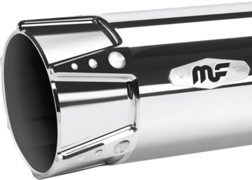 MagnaFlow - MagnaFlow 4in. Sniper Slip-On Muffler - Chrome w/ Chrome End Caps - 7202601