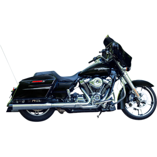 S&S Cycle - S&S Cycle 4-1/2in. MK45 Cutlass Performance Mufflers -  Chrome with Gloss Black Cutlass End Caps - 550-1011