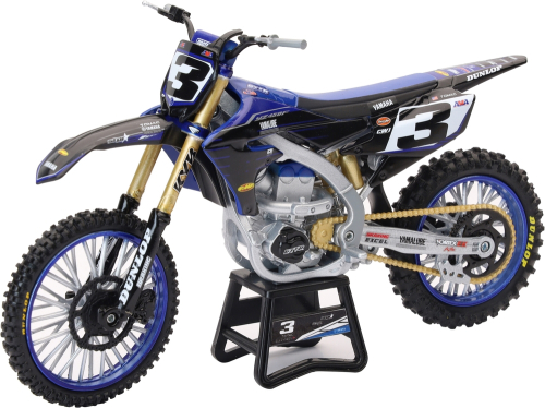New Ray Toys - New Ray Toys 1:12 Scale Yamaha Team YZ450F Yamaha Team ELI Tomac #3 W/#1 SX/MX - 58323
