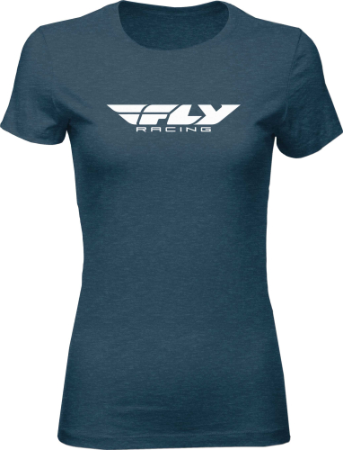 Fly Racing - Fly Racing Corporate Womens T-Shirt - 356-0362M - Indigo - Medium