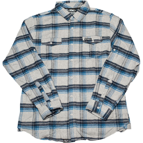 Factory Effex - Factory Effex Yamaha Flannel Shirt - 22-85222 - Blue/Gray - Medium