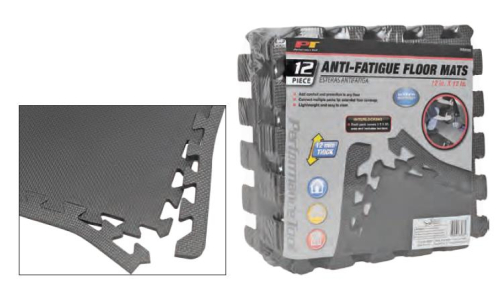 Performance Tools - Performance Tools 12in. x 12in. Anti-Fatigue Floor Mats - W88988