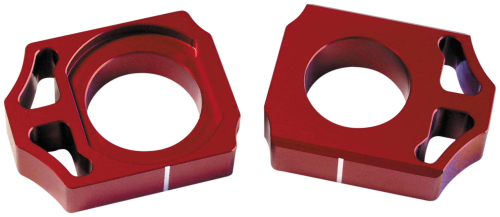 Works Connection - Works Connection Axle Blocks - Red - 17-037