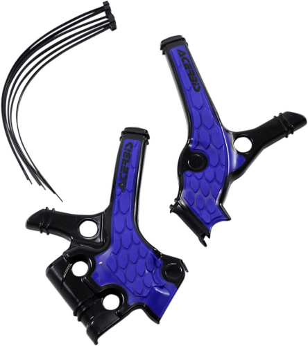 Acerbis - Acerbis X-Grip Frame Guards - Black/Blue - 2736381004