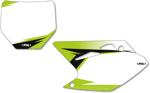 Factory Effex - Factory Effex Graphic Number Plate Backgrounds - White - 19-64140