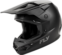 Fly Racing - Fly Racing Kinetic Solid Youth Helmet - A0030834YM - Matte Black - Medium