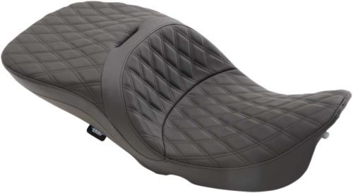 Drag Specialties - Drag Specialties Large Touring Seat - Double Diamond Stitch - 0801-1109