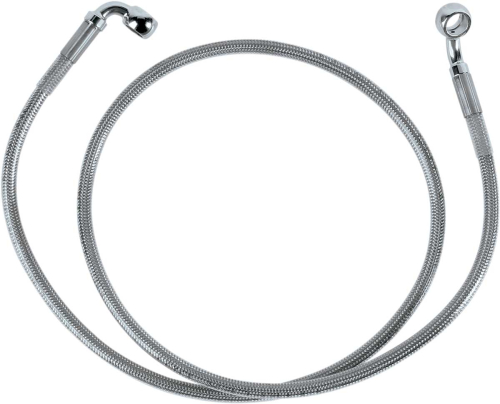 Drag Specialties - Drag Specialties Standard Length Front Stainless Steel Brake Line Kit - Clear - 640110