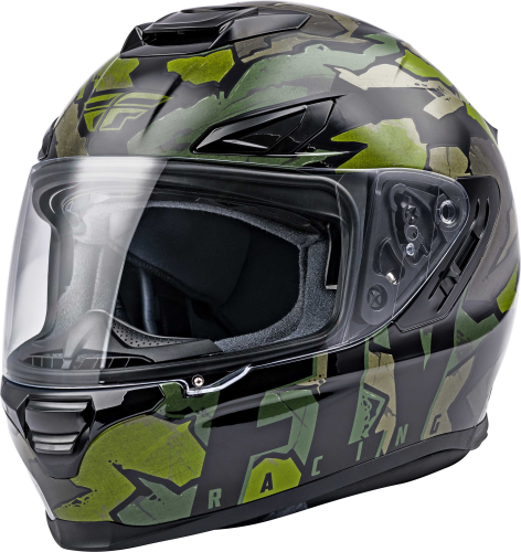 Fly Racing - Fly Racing Sentinel Ambush Helmet - 73-8328S - Green/Black - Small