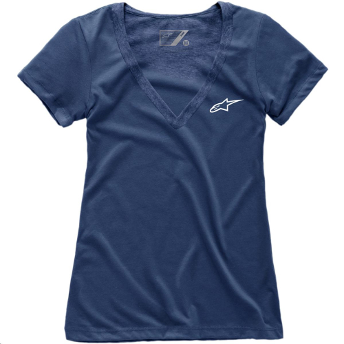 Alpinestars - Alpinestars Ageless V-Neck Womens Tee - 1W387300070XS - Navy - X-Small