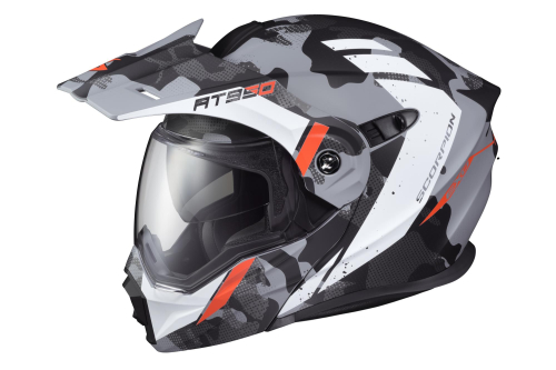 Scorpion - Scorpion EXO-AT950 Outrigger Snow Helmet with Dual Lens Shield - 95-1602-SD - Matte Gray - X-Small