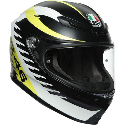 AGV - AGV K-6 Rapid 46 Helmet - 216301O0NY00111 - Black/Yellow - 2XL