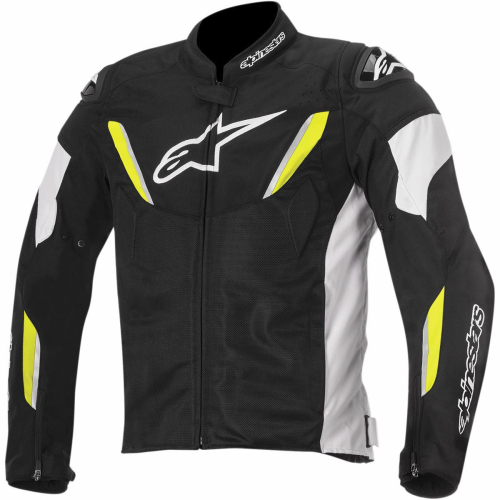 Alpinestars - Alpinestars T-GP R Air Textile Jacket - 3305616-125-4XL - Black/White/Fluorescent Yellow - 4XL