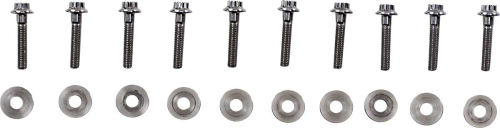 Diamond Engineering - Diamond Engineering Rocker Box 12-Point Polished Stainless Engine Bolt Kit - PB937S