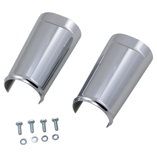 Arlen Ness - Arlen Ness Fat Tire Fork Boot Covers - Chrome - 20-043