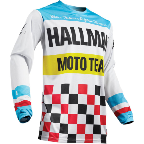 Thor - Thor Hallman Heater Jersey - 2910-4956 - White/Blue - 2XL