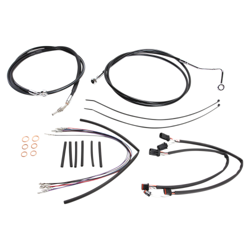 Magnum - Magnum Black Vinyl XR Handlebar Installation Kit for 12-14in. Ape - 489351