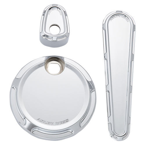 Arlen Ness - Arlen Ness Dash Accessory Pack - Beveled - Chrome - 91114