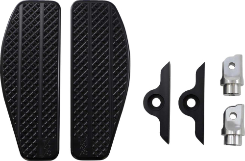 Thrashin Supply Company - Thrashin Supply Company Mini Driver Floorboards - Black Anodized - TSC-2030-1