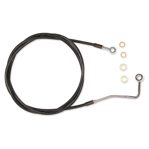 Magnum - Magnum Black Coated XR Stainless Upper Front Brakeline Kit - 72in. Total Length - SBC1402-72
