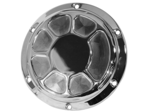 LA Choppers - LA Choppers Fusion Derby Cover - Artistic Chrome - LA-F430-01