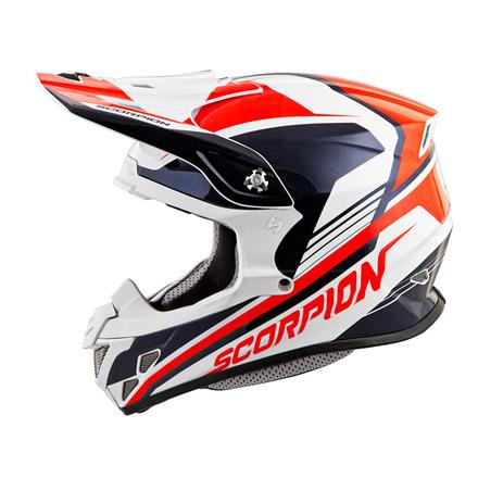 Scorpion - Scorpion VX-R70 Ascend Helmet - 70-6714 - Neon Red/Blue - Medium