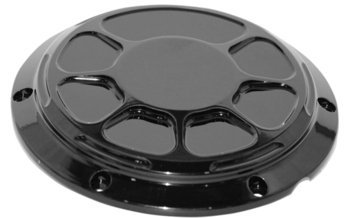 LA Choppers - LA Choppers Fusion Derby Cover - Decadent Black Powdercoat - LA-F430-01B